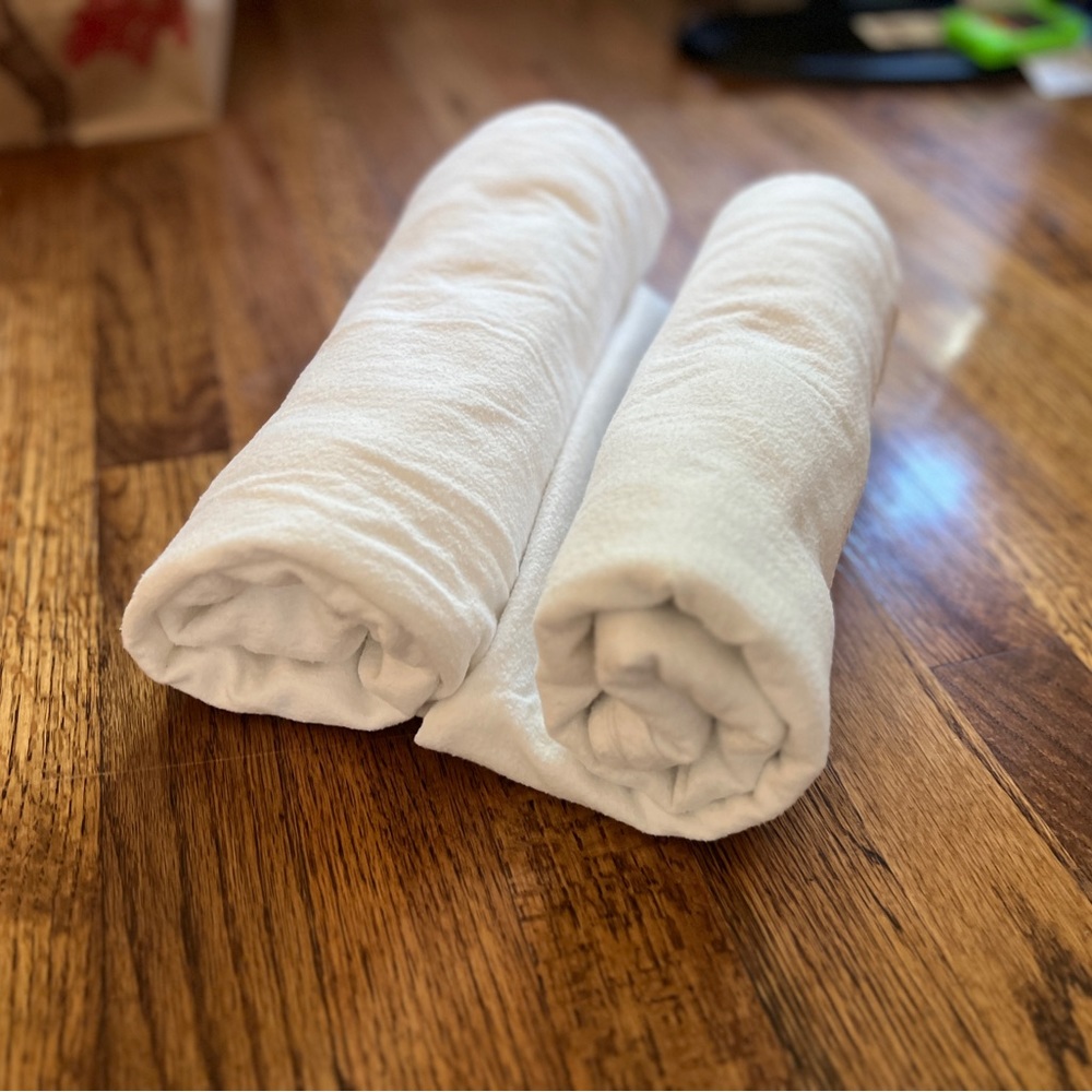 Soft White Swaddles (Set of 2)